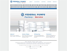 Tablet Screenshot of federalpumps.com